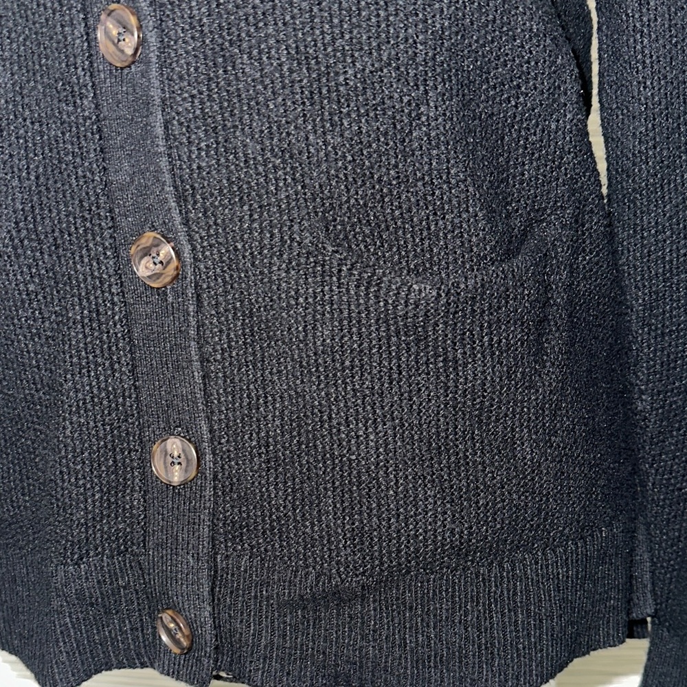 Madewell Classic Black Knit Cardigan Sz. M - Picture 4 of 8